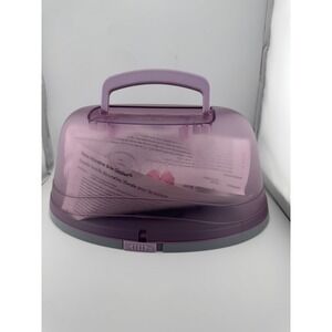 Offray Bow Genius Bow Maker Tool Kit Purple Grey with Carrying Case Instructions